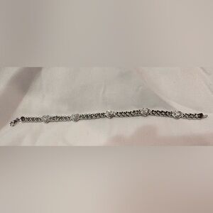 Sterling Silver Heart Chain Bracelet